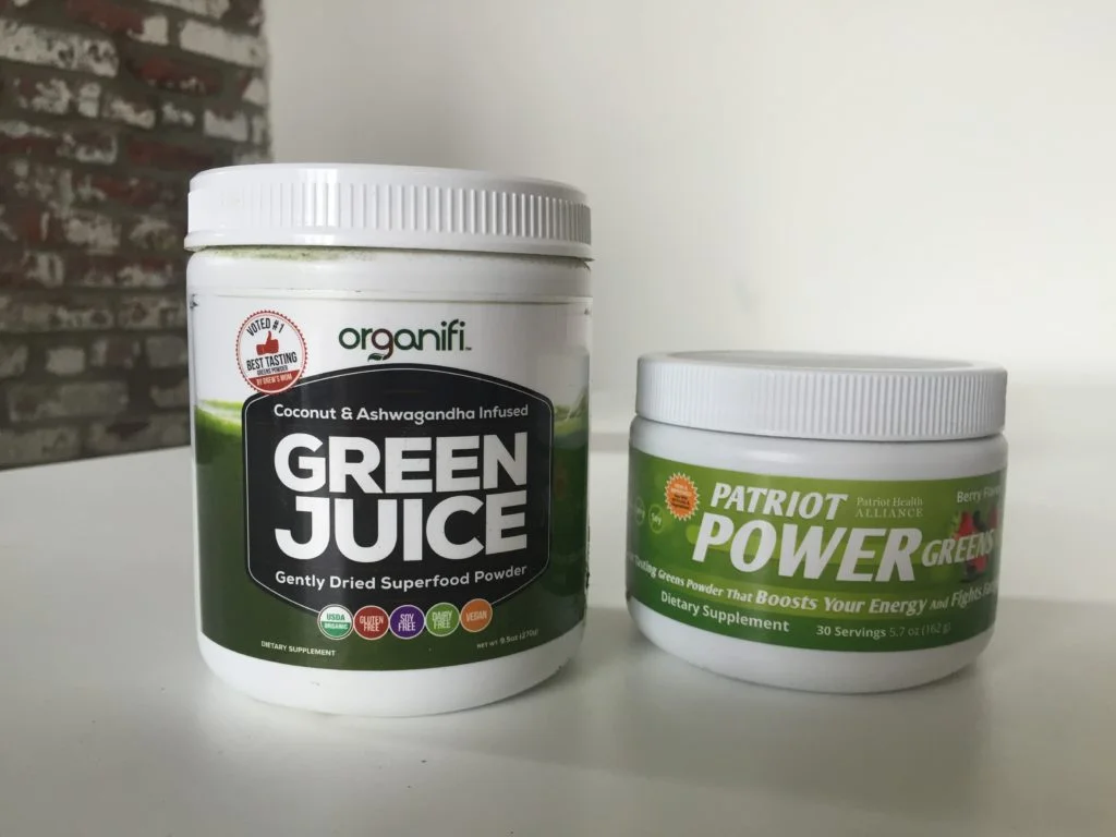 Patriot Power Greens vs Organifi Patriot Power Greens vs Organifi