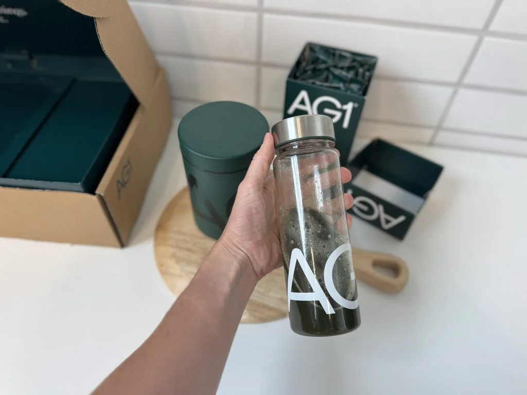 IMG_6866 3 AG1 Next Gen in a shaker bottle