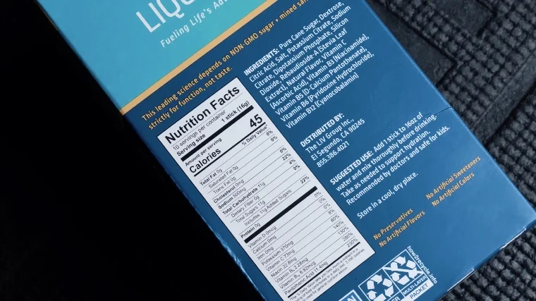 Liquid I.V. Hydration Multiplier Nutrition Facts