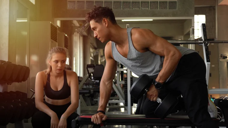 partner workout for dumbbell row 