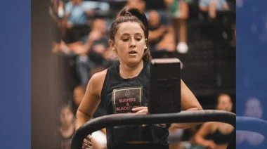 CrossFitter Danielle Fiorito works out