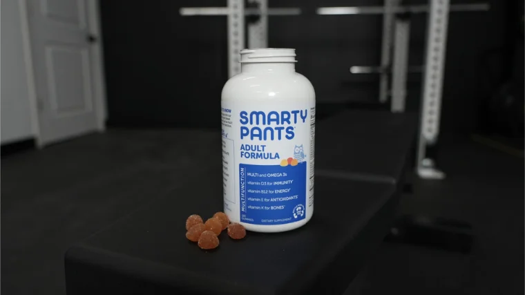 SmartyPants Adult Complete Gummy in BarBend testing garage.