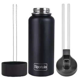 Sportula Insulated Water Bottle With Straw Lid