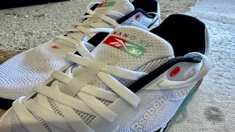Reebok Nano X5 padded tongue and lacing
