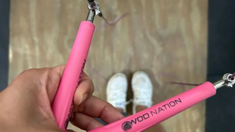 wod nation speed jump rope handles close up