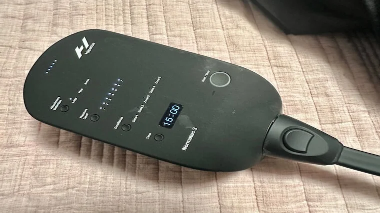 The Hyperice Normatec 3 external head unit