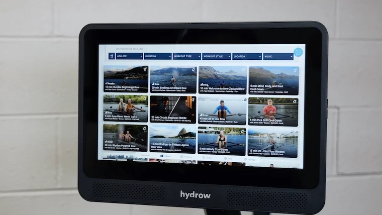 Hydrow Wave Rower Touchscreen Monitor