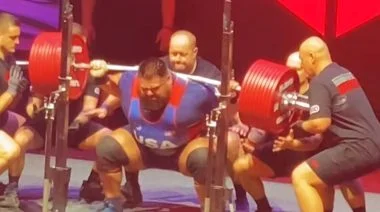 Jesus Olivares 478KG Raw Squat World Record Sheffield 2024