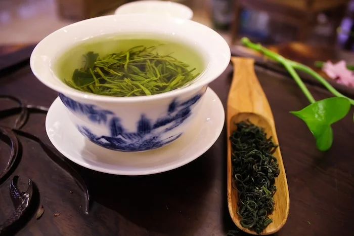 green tea cup