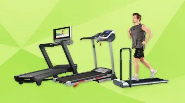 Three of the Best Walking Treadmills are shown.