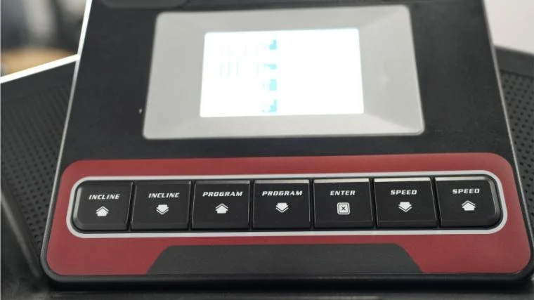The LCD display on the Sole F63.