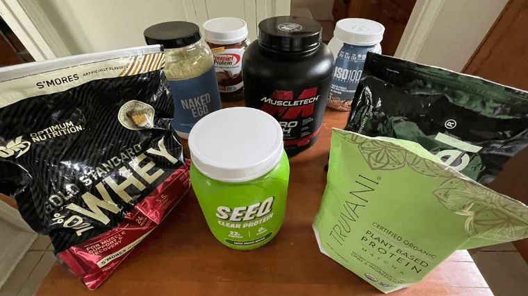 Protein powder collection