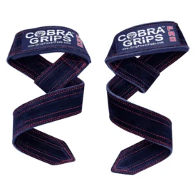 Cobra Grips Suede Leather Deadlift Lifting Straps