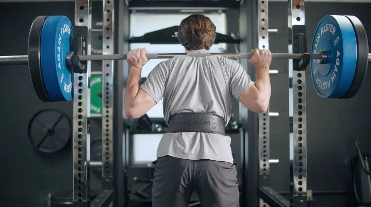 Jake Squatting with the Gymreapers 7mm Weightlifting Belt