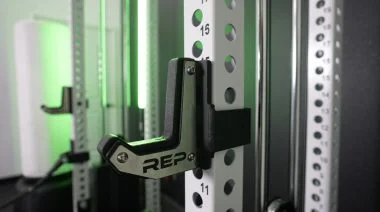 j-hook on power rack upright