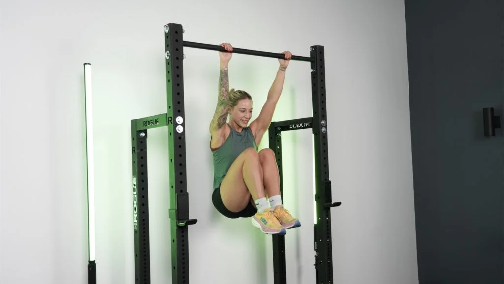 rogue hr 2 half rack swinging on pull up bar