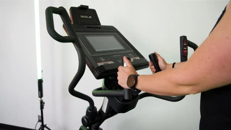 The console of the Sole E35 Elliptical.
