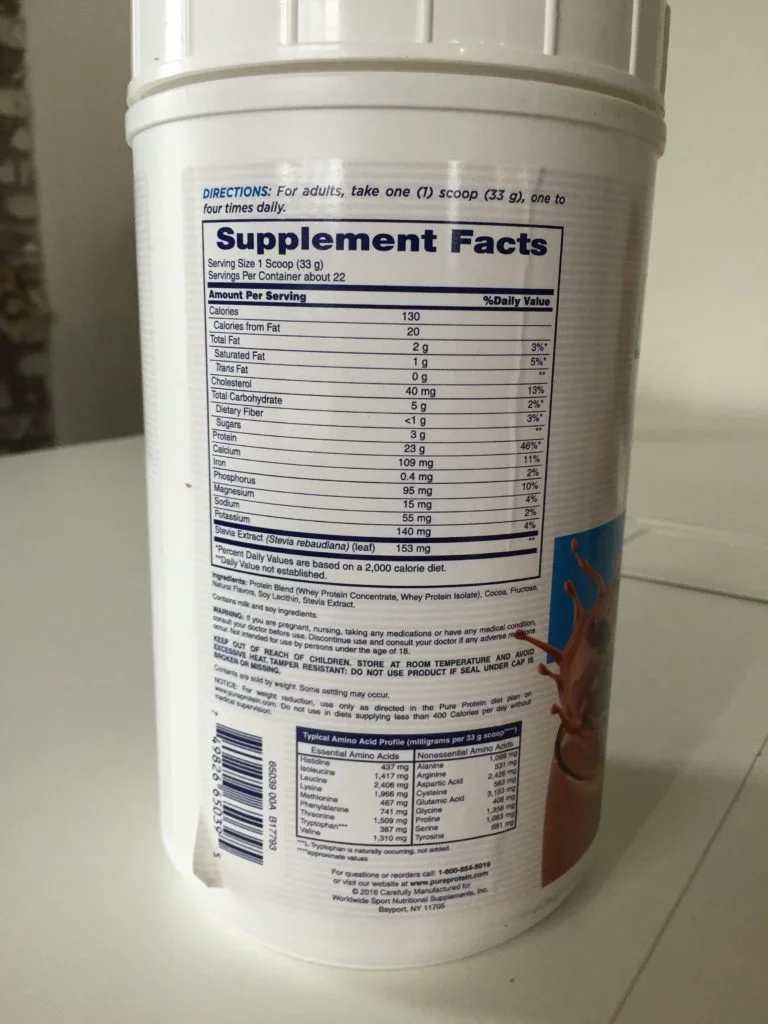 Pure Protein Natural Whey Nutrition