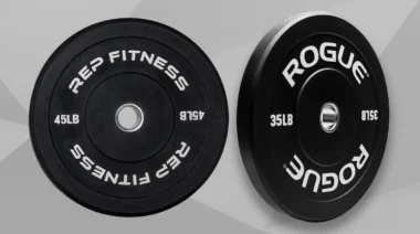Rogue Echo Bumper Plates vs REP Fitness Bumper Plates