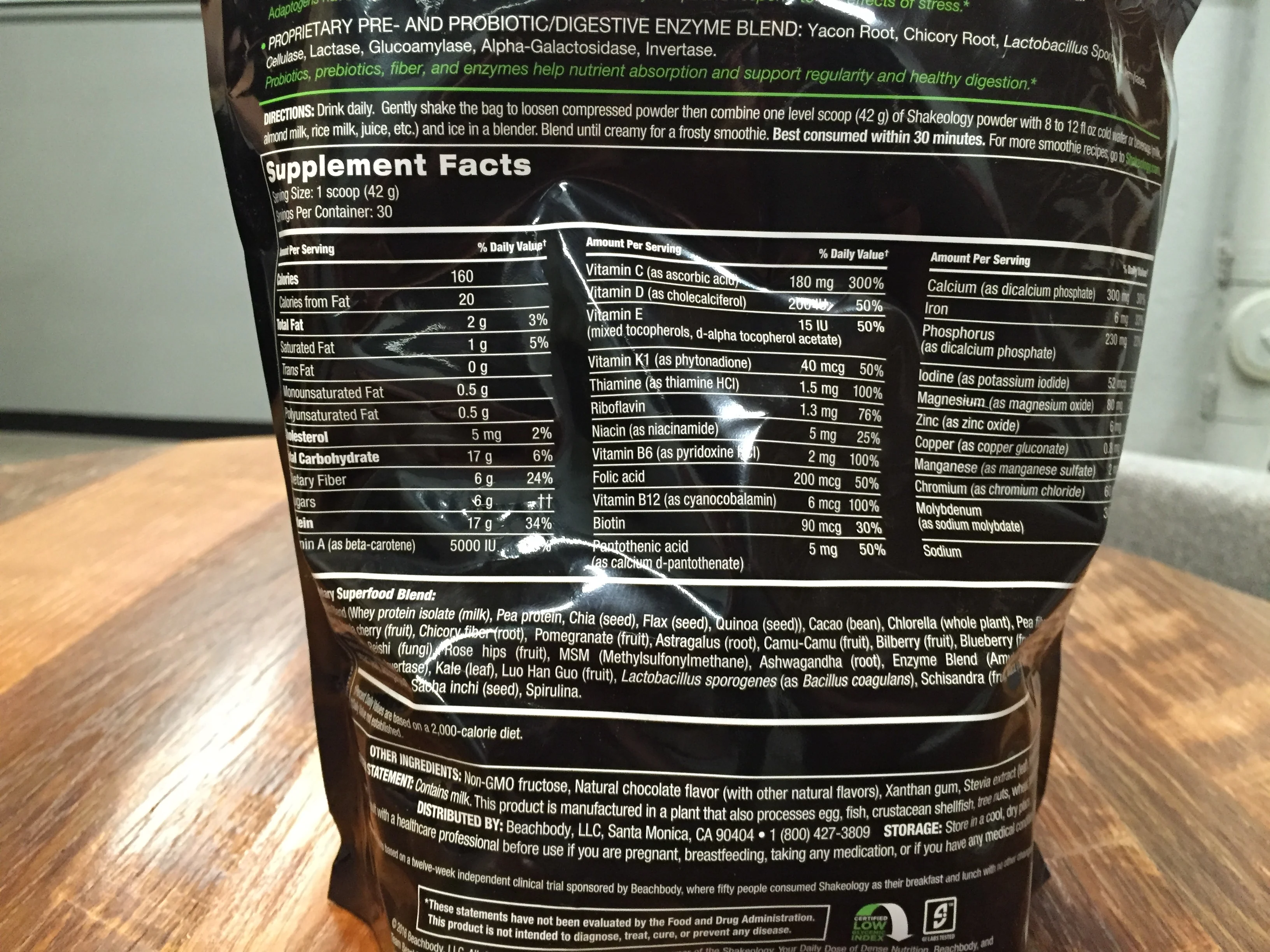 Shakeology Ingredients Shakeology Ingredients
