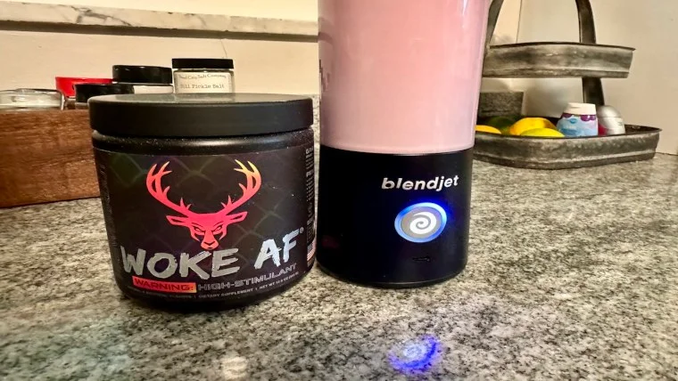 Mixing up some Bucked Up Woke Af Pre-Workout