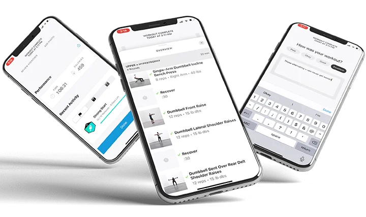 After sessions, you can provide feedback to your Future personal trainer, which can help them make adjustments to your next workout.