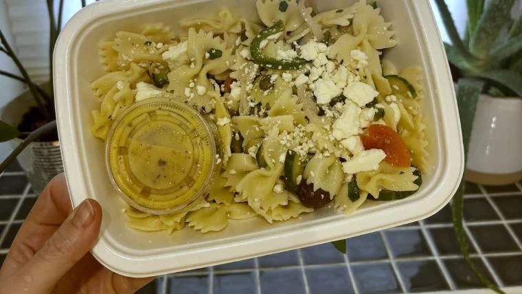 A pasta meal from CookUnity