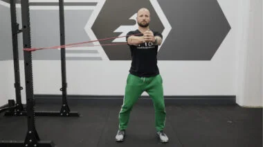 Man doing Pallof Press