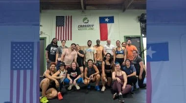 The team at CrossFit Green Leaf poses for a photo