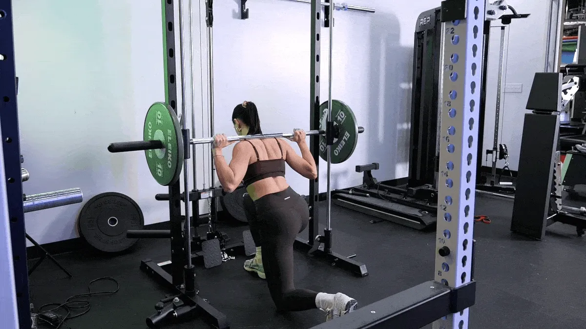 smith machine split squat barbend movement gif masters 2
