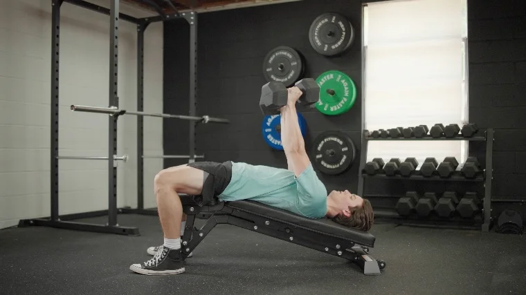 Jake Using the Force USA Commerical FID Bench for a Decline Bench Press