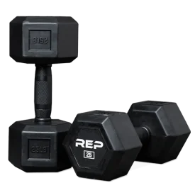 REP Fitness Rubber Coated Dumbbells REP Fitness Rubber Coated Dumbbells