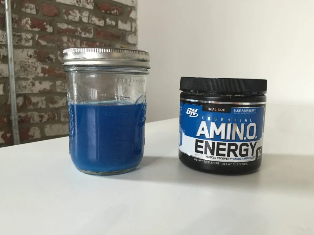 A mixed beverage of Optimum Essential Amino Energy