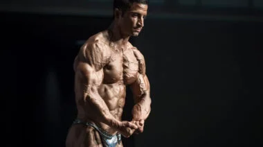 Man natural bodybuilder