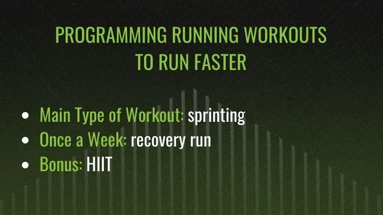 Programming running workouts to run faster.