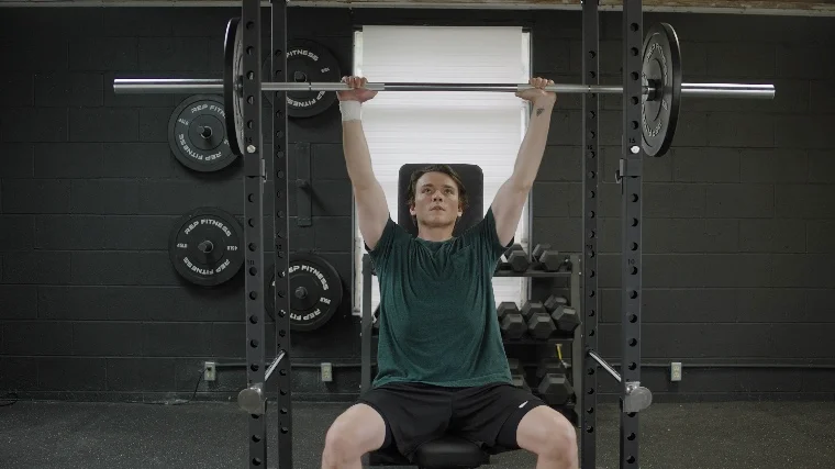 Jake Shoulder Pressing with the Rogue Echo 2.0