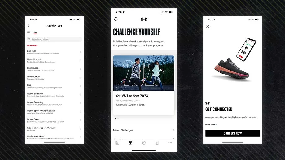 map my run app screens