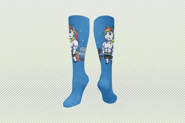 muscle unicorn weight lifting socks