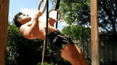 inverted ring row
