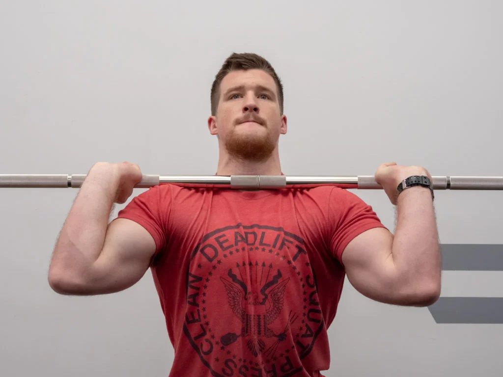 Push Press Exercise Guide Front Rack Set Up