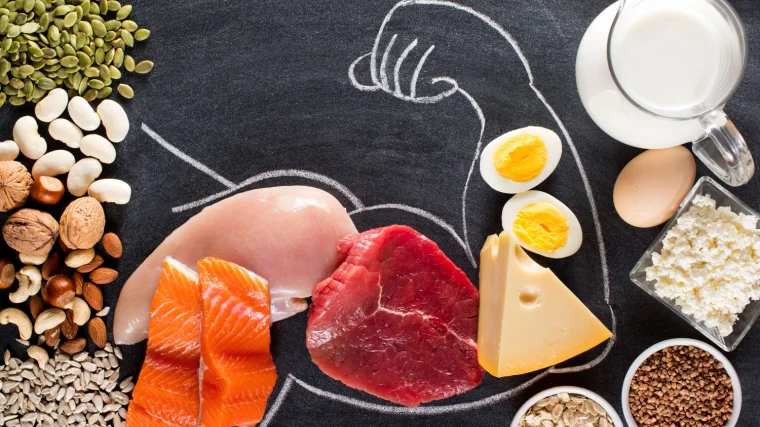 Foods rich in protein.