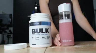 Our tester, checking out the Best Pre-Workouts for Men.