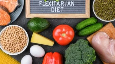 Flexible diet food selection on the table.