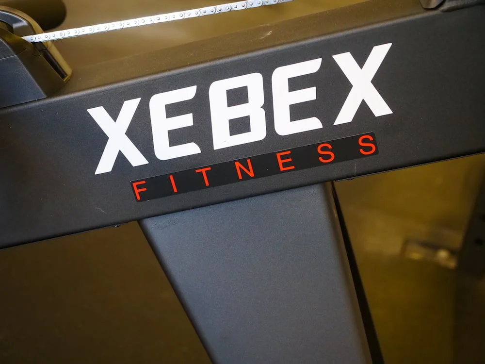 Closeup on an air rower