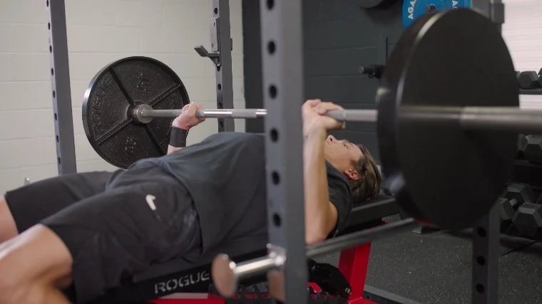 Jake Benching with the Rogue Deep Dish Plates