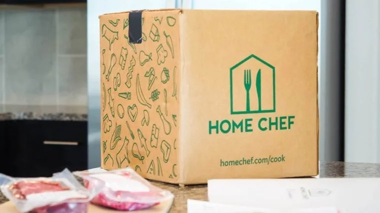A Home Chef delivery box.