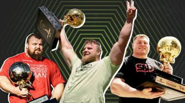 Eddie Hall, Tom Stoltman, and Zydrunas Savickas.
