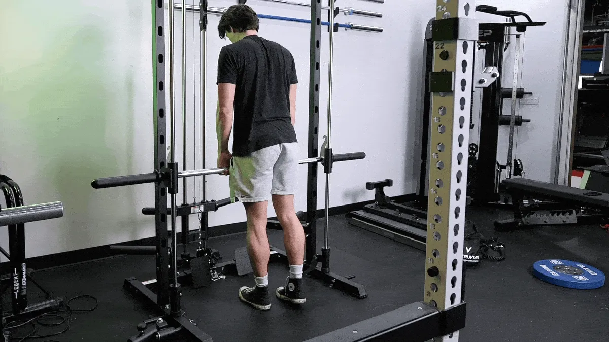 smith machine single leg deadlift barbend movement gif masters