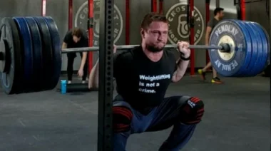 heavy high bar back squat