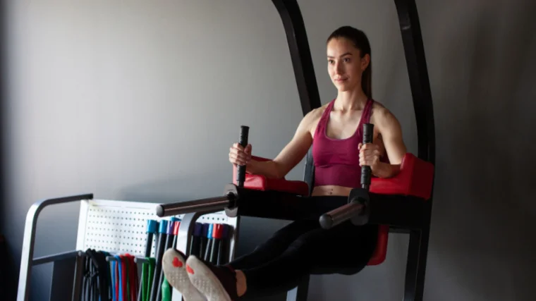 Woman Doing Leg Raises